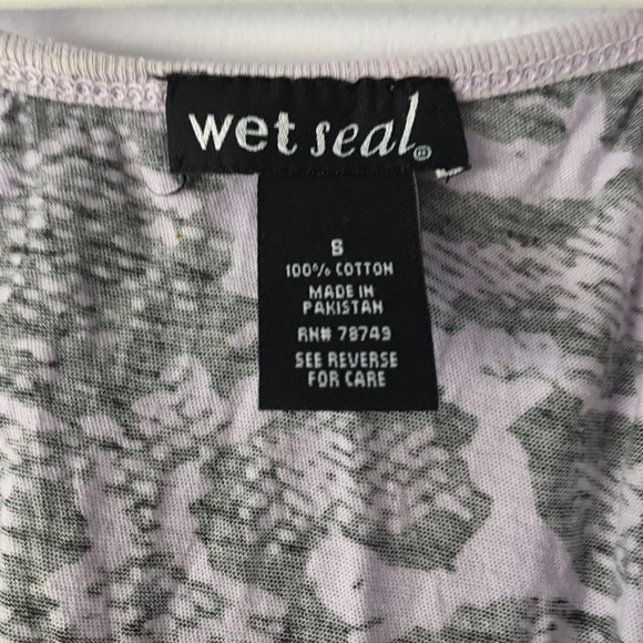 Wet Seal Purple Gradient Reptile Print Tank S - Picture 3 of 10